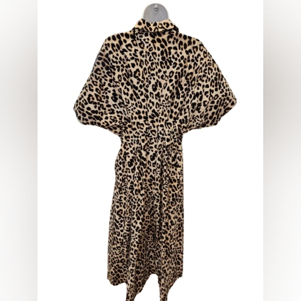 Anthropologie Exquise Tobie Animal Print Maxi Dress Pockets - Picture 5 of 15